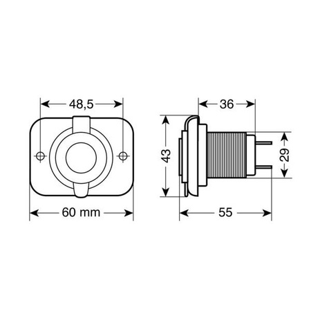 39005 Ext-8, podwójny port USB 12/24 V