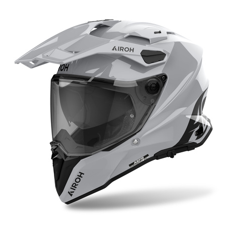 KASK MOTOCYKLOWY AIROH COMMANDER 2 COLOR CEMENT GREY GLOSS L