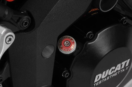 Oil filler cap Aluminium, anodised red Ducati Multistrada 1200