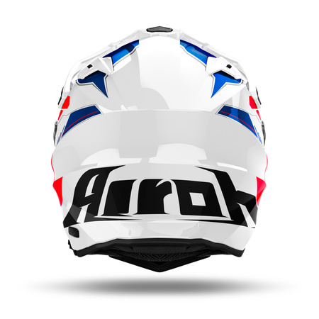 KASK MOTOCYKLOWY AIROH COMMANDER 2 REVEAL BLUE/RED GLOSS S
