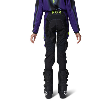 SPODNIE MOTOCYKLOWE JUNIOR FOX 180 INTERFERE BLACK/BLUE Y26
