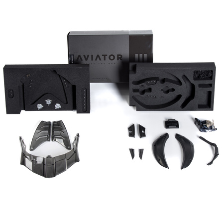 KASK MOTOCYKLOWY AIROH AVIATOR 3 COLOR WHITE GLOSS S