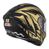 KASK MOTOCYKLOWY NZI TRENDY STREAM FLAG BLACK GOLD MATT M