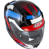 KASK MOTOCYKLOWY NZI GO RIDER STREAM DUO QUADRI BLACK RED BLUE S