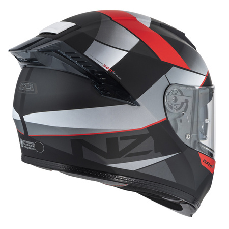 KASK MOTOCYKLOWY NZI EURUS 4 STREAM DUO VANGUARD BLACK ANTRACITE RED TINTED S MATT S