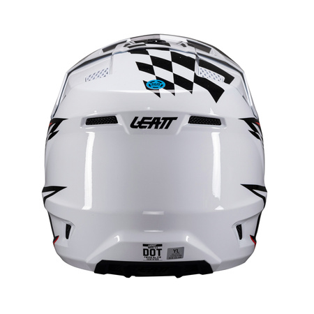 KASK MOTOCYKLOWY Z GOGLAMI JUNIOR LEATT KIT MOTO 3.5 WHITE L
