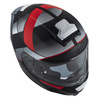 KASK MOTOCYKLOWY NZI EURUS 4 STREAM DUO VANGUARD BLACK ANTRACITE RED TINTED S MATT S