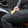 JEANSY MOTOCYKLOWE DAMSKIE OZONE ROXY WAXED BLACK 30/28