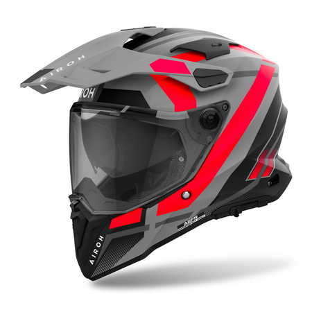 KASK MOTOCYKLOWY AIROH COMMANDER 2 MAVICK ORANGE MATT M