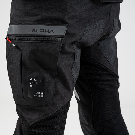 ALPHA MEN PNT BLK 3XL