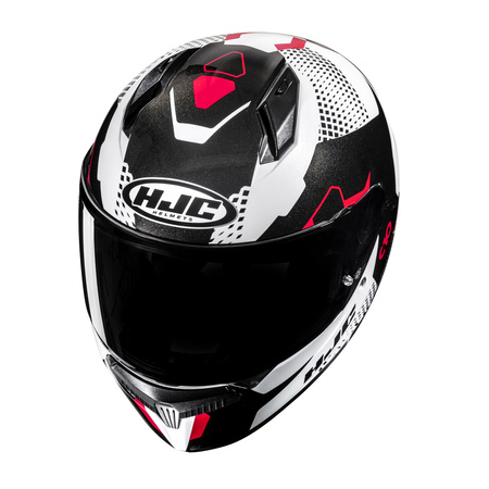 KASK MOTOCYKLOWY HJC C10 ASPA WHITE BLACK S