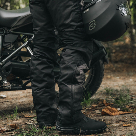 SPODNIE MOTOCYKLOWE TEKSTYLNE OZONE VULCAN BLACK M