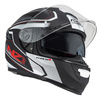KASK MOTOCYKLOWY NZI EURUS 4 STREAM DUO CHARMANT BLACK WHITE TINTED S MATT S