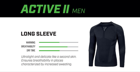 KOSZULKA TERMOAKTYWNA Z DŁUGIM RĘKAWEM REBELHORN ACTIVE 2 BLACK GREY L