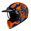 KASK MOTOCYKLOWY HJC V60 FLAME BLACK ORANGE M
