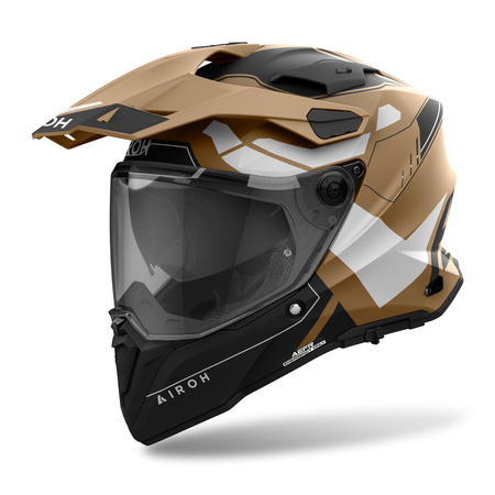 KASK MOTOCYKLOWY AIROH COMMANDER 2 REVEAL SAND MATT M