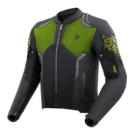 KURTKA MOTOCYKLOWA TEKSTYLNA REBELHORN JAX BLACK FLUO YELLOW 5XL