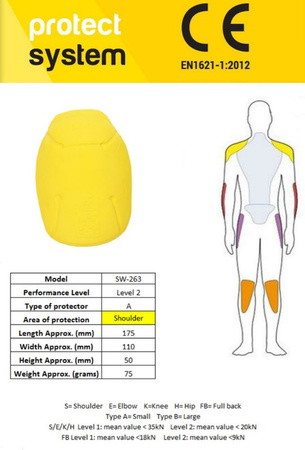 OCHRANIACZ BARKÓW PRO-TEC SW-263 YELLOW OS (2 SZTUKI)