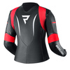 KURTKA MOTOCYKLOWA SKÓRZANA DAMSKA REBELHORN REBEL BLACK FLUO RED WHITE W46