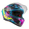 KASK MOTOCYKLOWY NZI TRENDY STREAM CAMU BLUE NEON PINK BLUE S MATT L