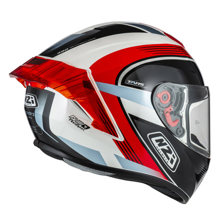 KASK MOTOCYKLOWY NZI TRENDY STREAM RAPID WHITE RED BLUE RED S S