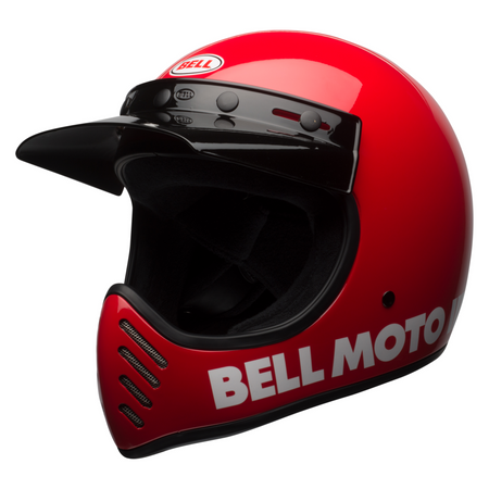 KASK MOTOCYKLOWY BELL MOTO-3 CLASSIC RED S