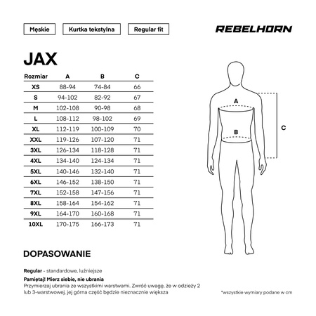 KURTKA MOTOCYKLOWA TEKSTYLNA REBELHORN JAX BLACK FLUO YELLOW 5XL