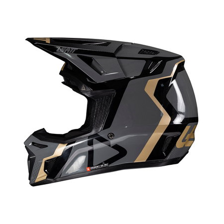 KASK MOTOCYKLOWY Z GOGLAMI LEATT KIT MOTO 8.5 BLACK S