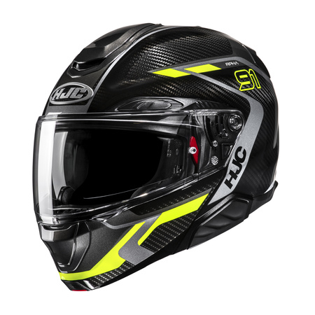 KASK MOTOCYKLOWY HJC RPHA91 CARBON LAGOS BLACK YELLOW L