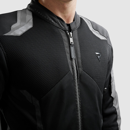 KURTKA MOTOCYKLOWA TEKSTYLNA REBELHORN JAX BLACK GREY XL