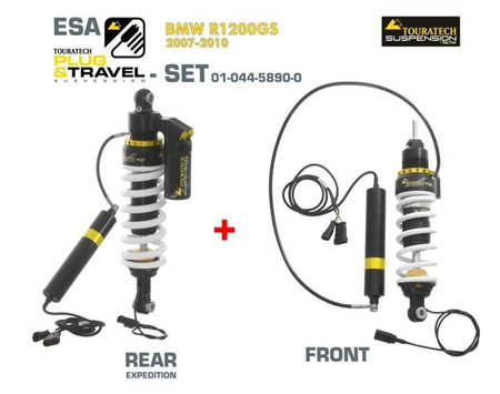 Zestaw zawieszenia Touratech Suspension Plug & Travel ESA Expedition SET do BMW R1200GS Modele 2007-2010