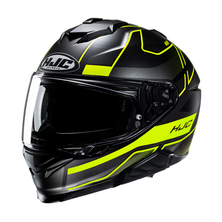 KASK MOTOCYKLOWY HJC I71 IORIX BLACK YELLOW S