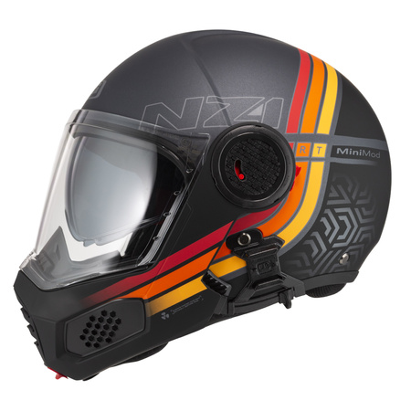 KASK MOTOCYKLOWY NZI MINIMOD DUO WATSON ANTRACITEBLACK ANTRACITE MATT S