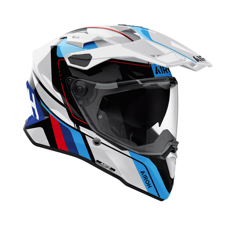 KASK MOTOCYKLOWY AIROH COMMANDER 2 SKIP WHITE GLOSS S
