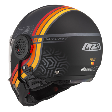KASK MOTOCYKLOWY NZI MINIMOD DUO WATSON ANTRACITEBLACK ANTRACITE MATT S