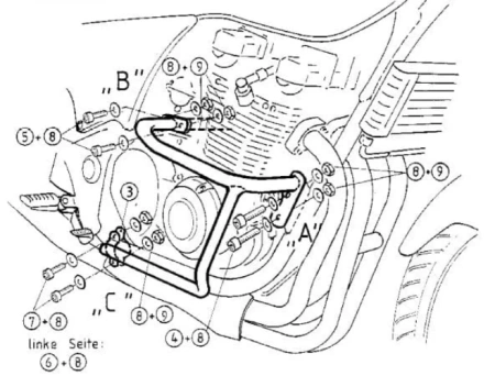 Kawasaki ZR-7 (1999-2003)/S (2001-2003) Gmol silnika