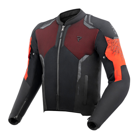 KURTKA MOTOCYKLOWA TEKSTYLNA REBELHORN JAX BLACK RED 4XL