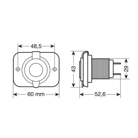 39120 Ext-12, podwójny port USB A + USB C, 12/24V