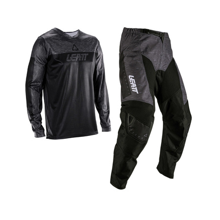 STRÓJ OFFROADOWY BLUZA I SPODNIE LEATT RIDE KIT MOTO 3.5 STEALTH BLACK GREY XXL