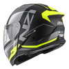KASK MOTOCYKLOWY NZI COMBI 3 DUO ORBE BLACK ANTRACITE YELLOW MATT S