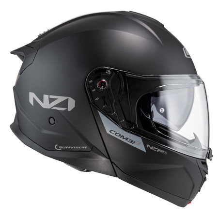 KASK MOTOCYKLOWY NZI COMBI 3 DUO MATT BLACK XS
