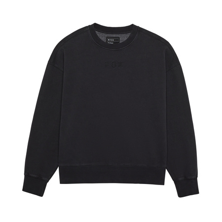 BLUZA FOX WORDMARK OVERSIZED FLEECE CREW BLACK L