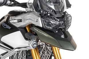 Headlamp guard black with quick release fastener for Triumph Tiger 900 Rally *OFFROAD USE ONLY*