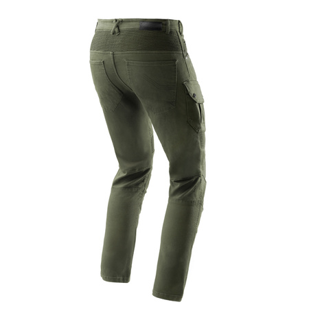 JEANSY MOTOCYKLOWE REBELHORN FASTER OLIVE GREEN 34/34