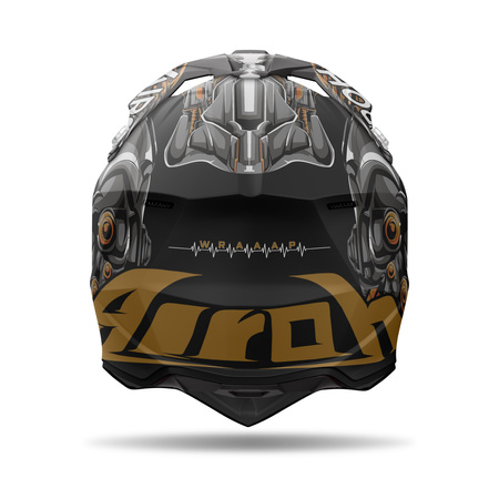 KASK MOTOCYKLOWY AIROH WRAAAP CYBORG MATT XL