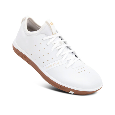 BUTY CRANKBROTHERS STAMP STREET LACE WHITE/GOLD - GUM OUTSOLE 7.5 (40 EU)