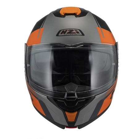 KASK MOTOCYKLOWY NZI COMBI 3 DUO DAILY BLACK ORANGE ANTRACITE MATT S