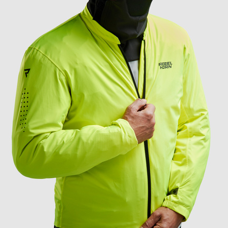 KURTKA MOTOCYKLOWA TEKSTYLNA REBELHORN CUBBY 5 BLACK GREY FLUO YELLOW XS