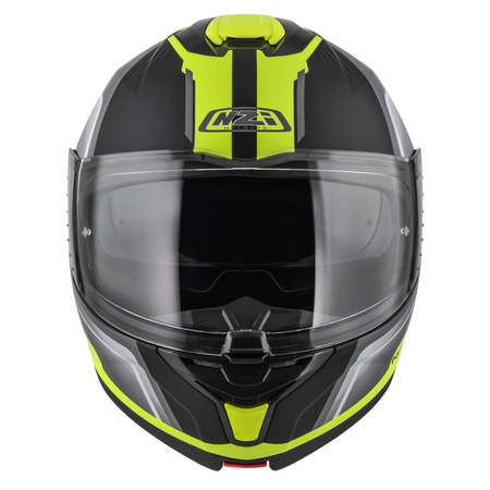 KASK MOTOCYKLOWY NZI COMBI 3 DUO ORBE BLACK ANTRACITE YELLOW MATT S