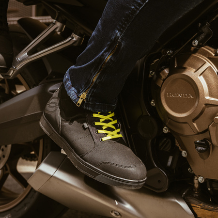 BUTY MOTOCYKLOWE OZONE TOWN BLACK FLUO YELLOW 41